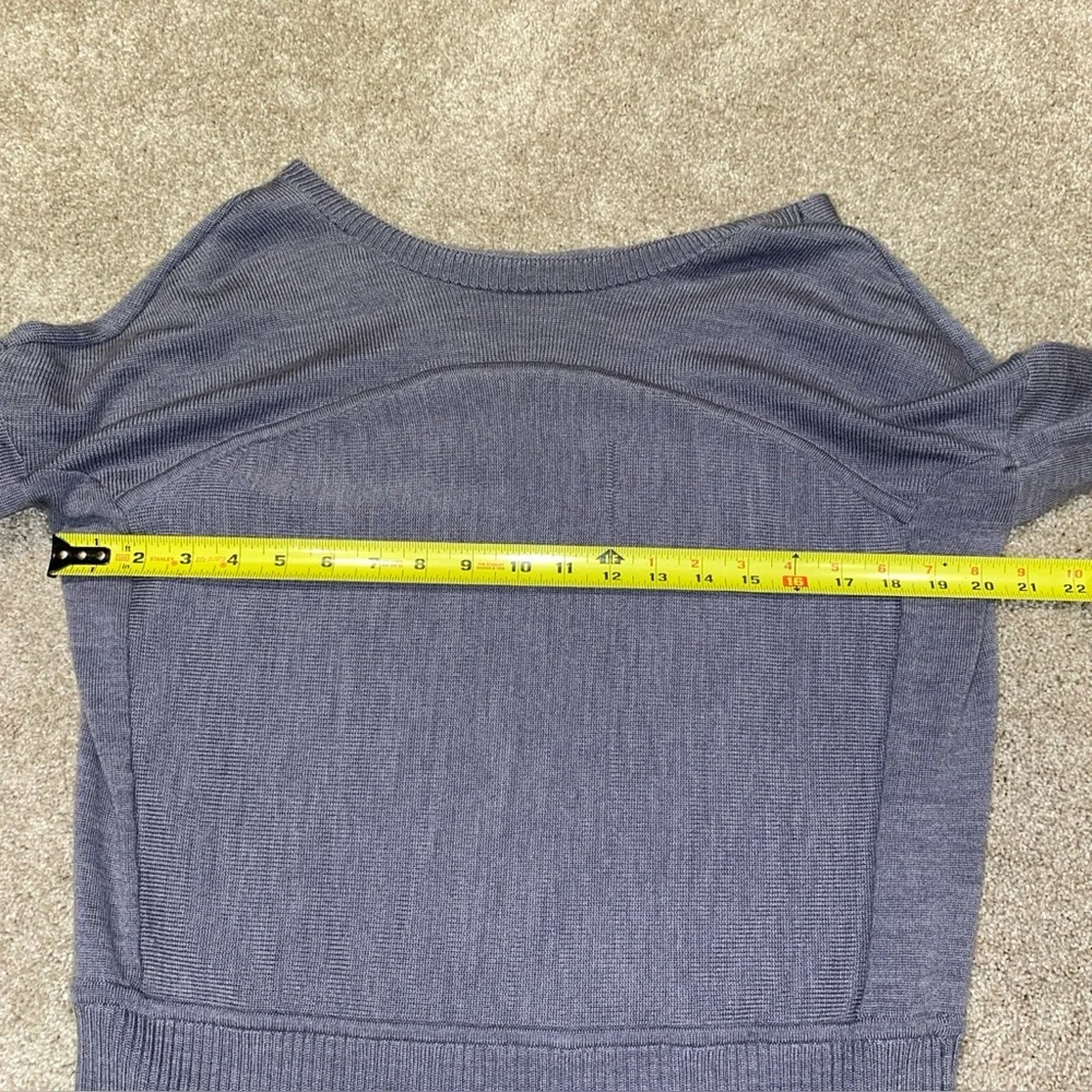 Lululemon Sattva SweaterHeathered Arctic Grey Merino Wool‎ MSRP $148